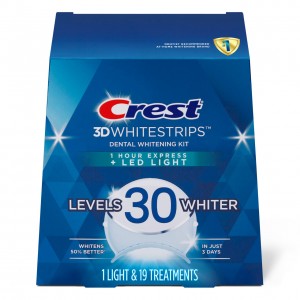 Oral-B Crest 3DWhitestrips Dental Whitening Kit 1 Hour Express + LED Tillbehör Ljus | SE_OB52675