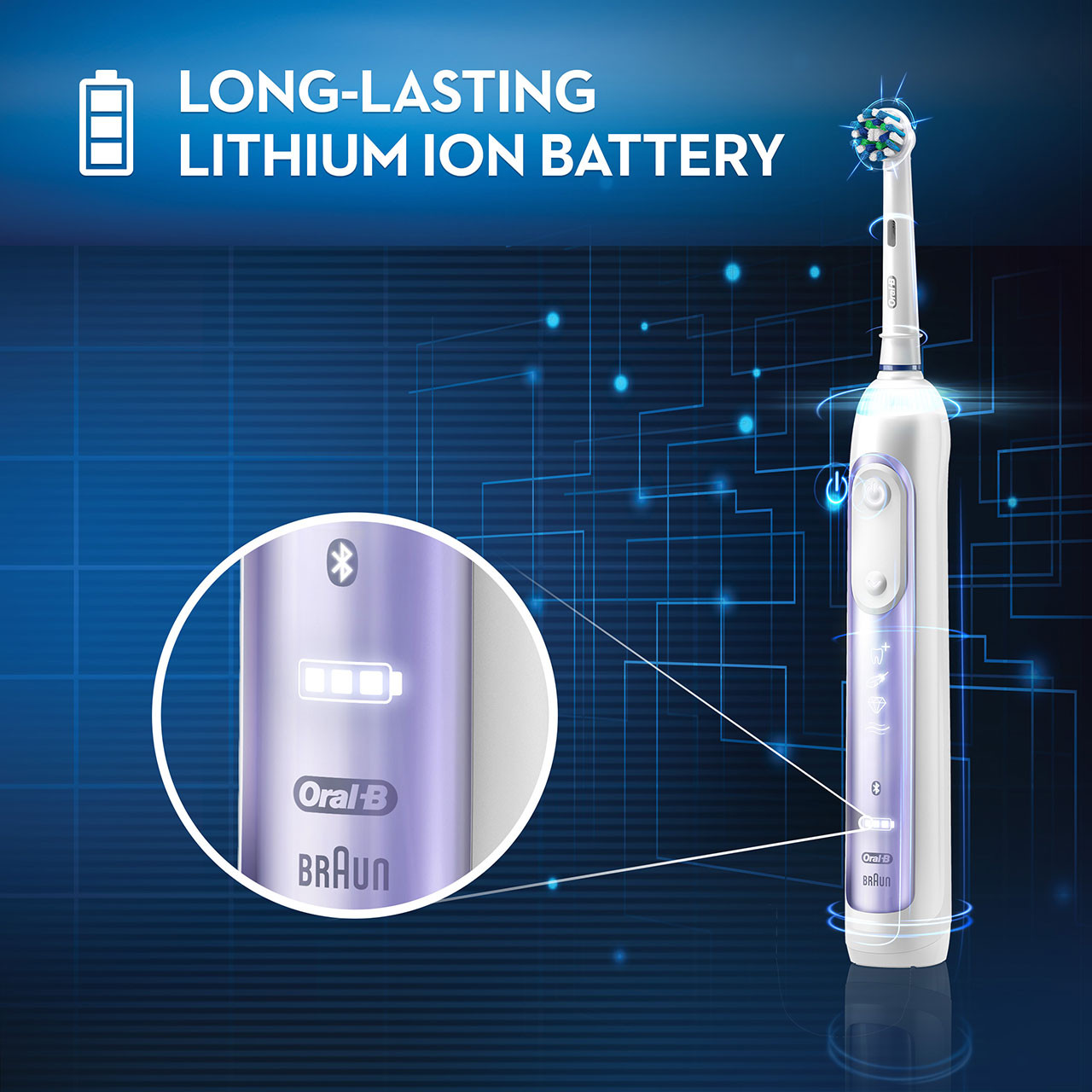 Oral-B Genius 7500 Rechargeable Genius-serien Lila | SE_OB66084