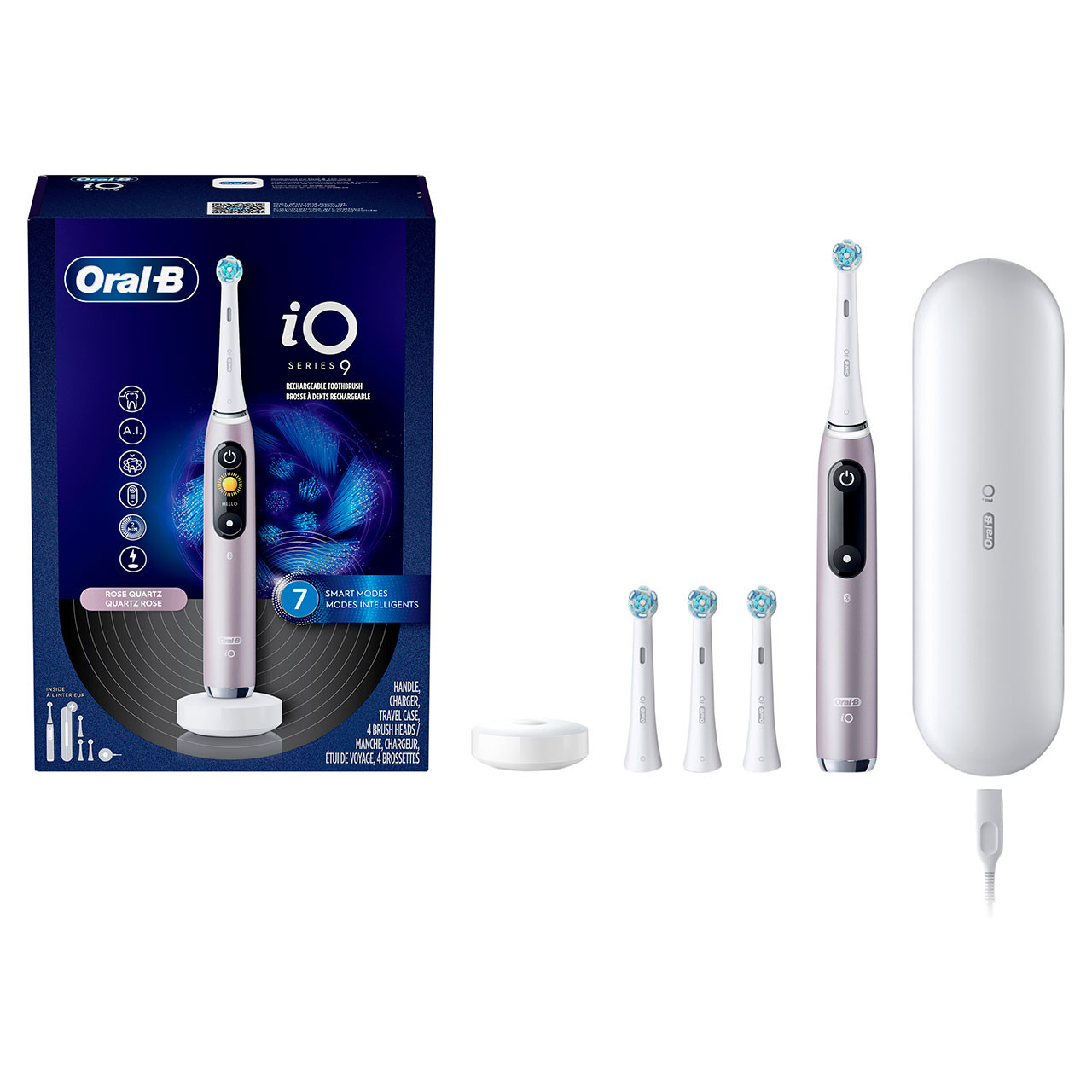 Oral-B iO Series 9 Rechargeable iO-serien Rosa | SE_OB74084